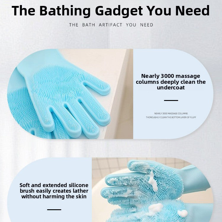 Pawlume Pet Bathing Gloves