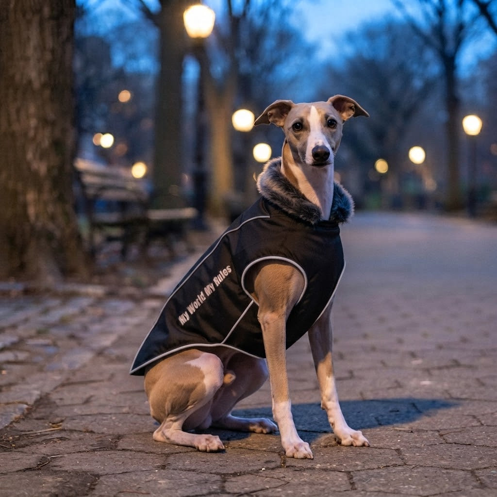 Pawlume Warm Windproof Dog Jacket for Greyhounds and Whippets - Your Pet's Ultimate Winter Comfort