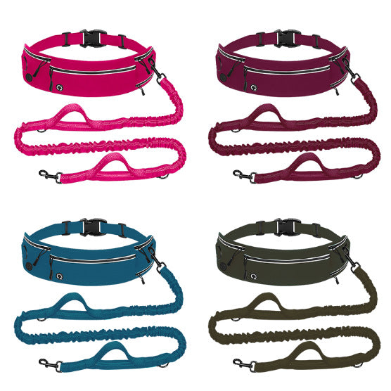 Pawlume Retractable Reflective Dog Leash and Waist Bag