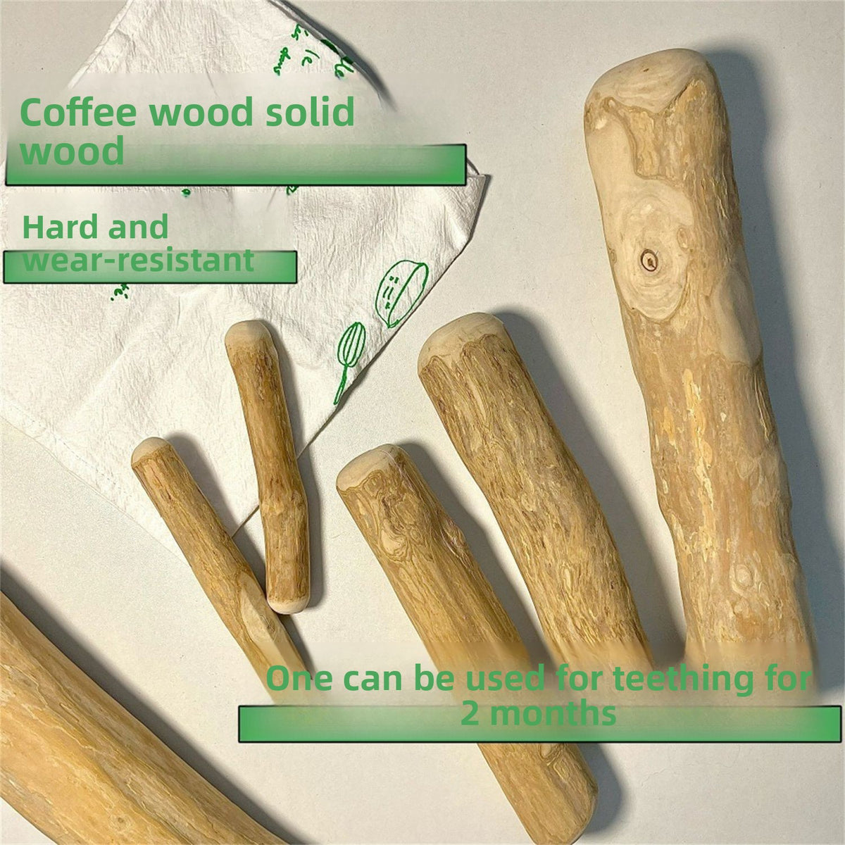 Pawlume Natural Coffee Wood Dog Chew Sticks