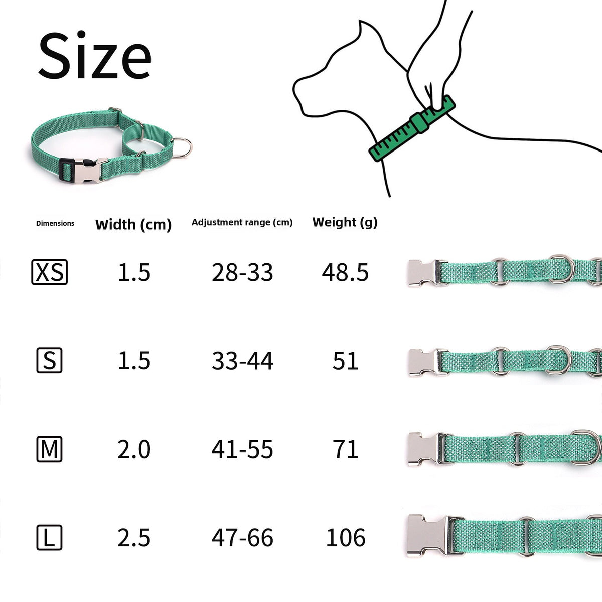 Pawlume Reflective Martingale Dog Collar: Safety Meets Style for Your Pup