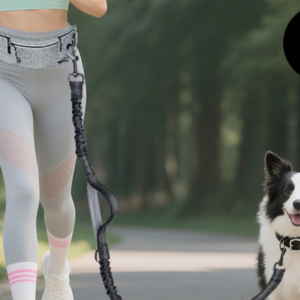 Pawlume Retractable Reflective Dog Leash and Waist Bag