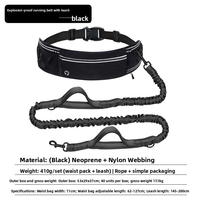 Pawlume Retractable Reflective Dog Leash and Waist Bag