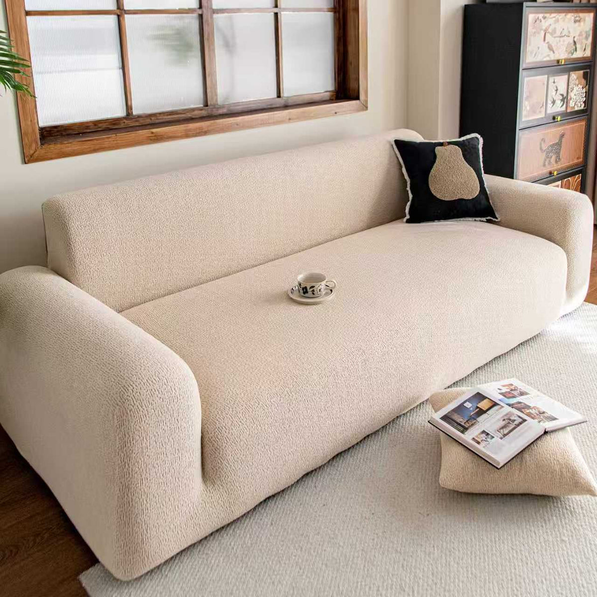 Pawlume Japanese Style Thickened All Inclusive Scratch-resistant Sofa Cover